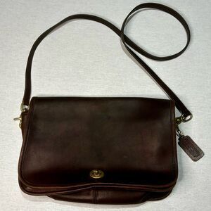 Coach Vintage Convertible Clutch, Mocha Brown, 1980's, Detachable Strap